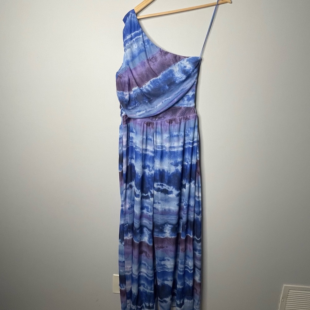 New G by Giuliani tie dyed one shoulder vacation dress‎ size medium